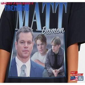 Matt Damon Retro Shirt Homage Classic Unisex